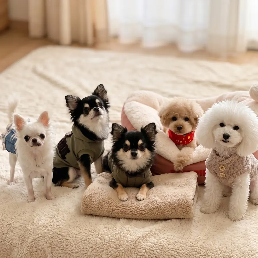 5頭の犬たち